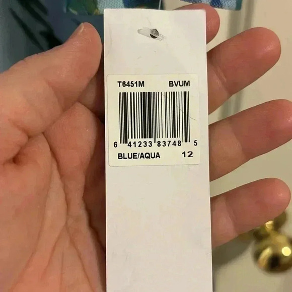 London Times Twist Keyhole Midi Dress - Picture 12 of 12